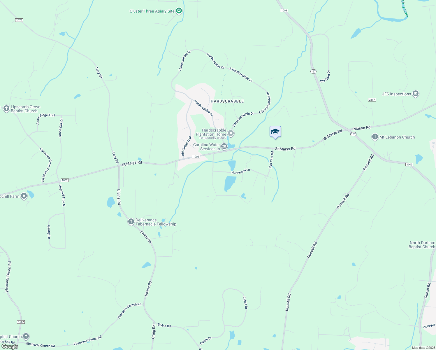 map of restaurants, bars, coffee shops, grocery stores, and more near 205 Dunnegan Road in Hillsborough