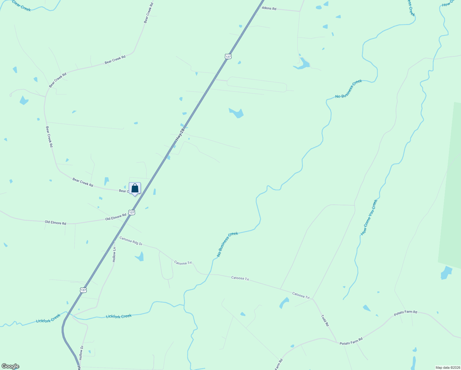 map of restaurants, bars, coffee shops, grocery stores, and more near in Clarkrange
