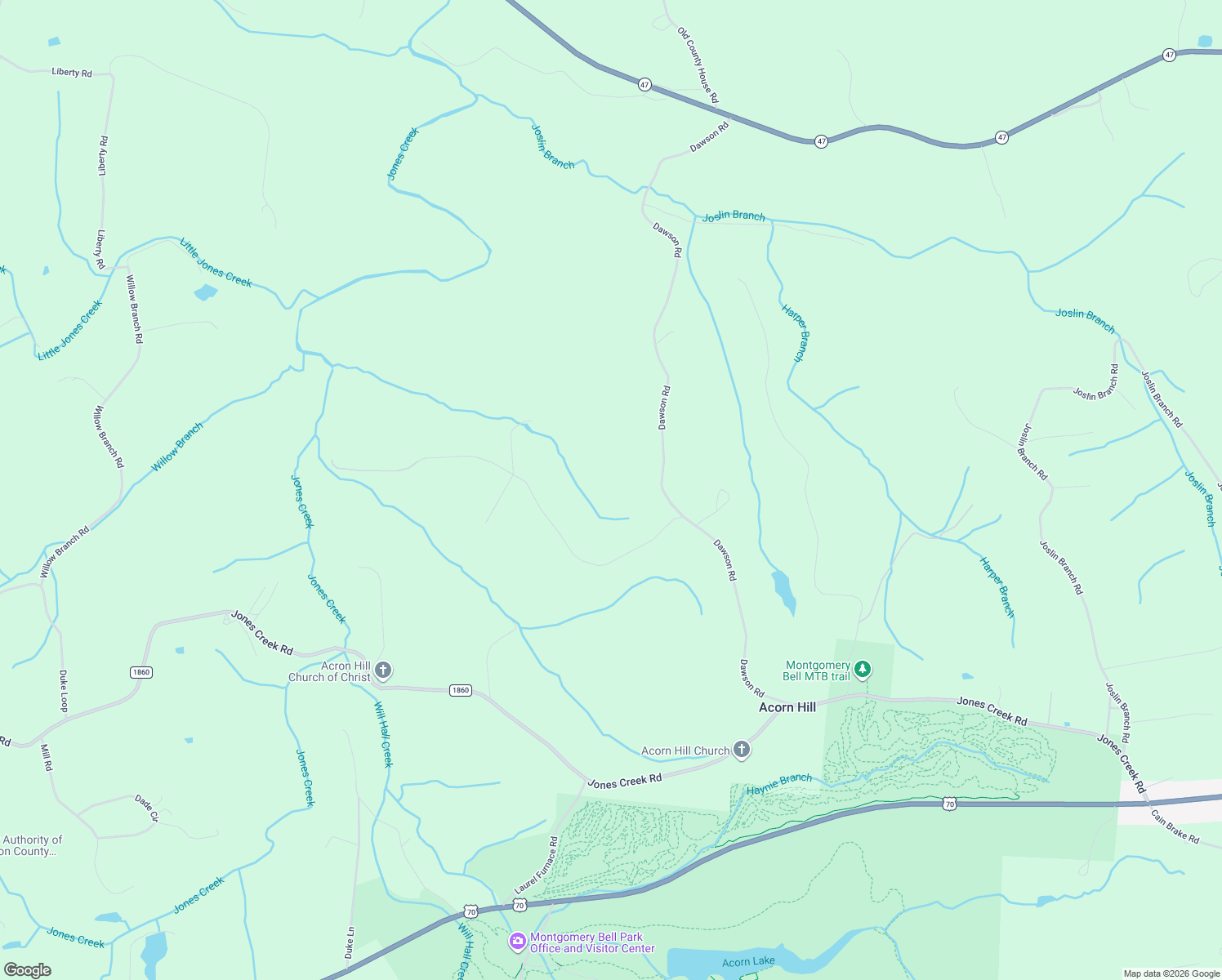 map of restaurants, bars, coffee shops, grocery stores, and more near in Acorn Hill