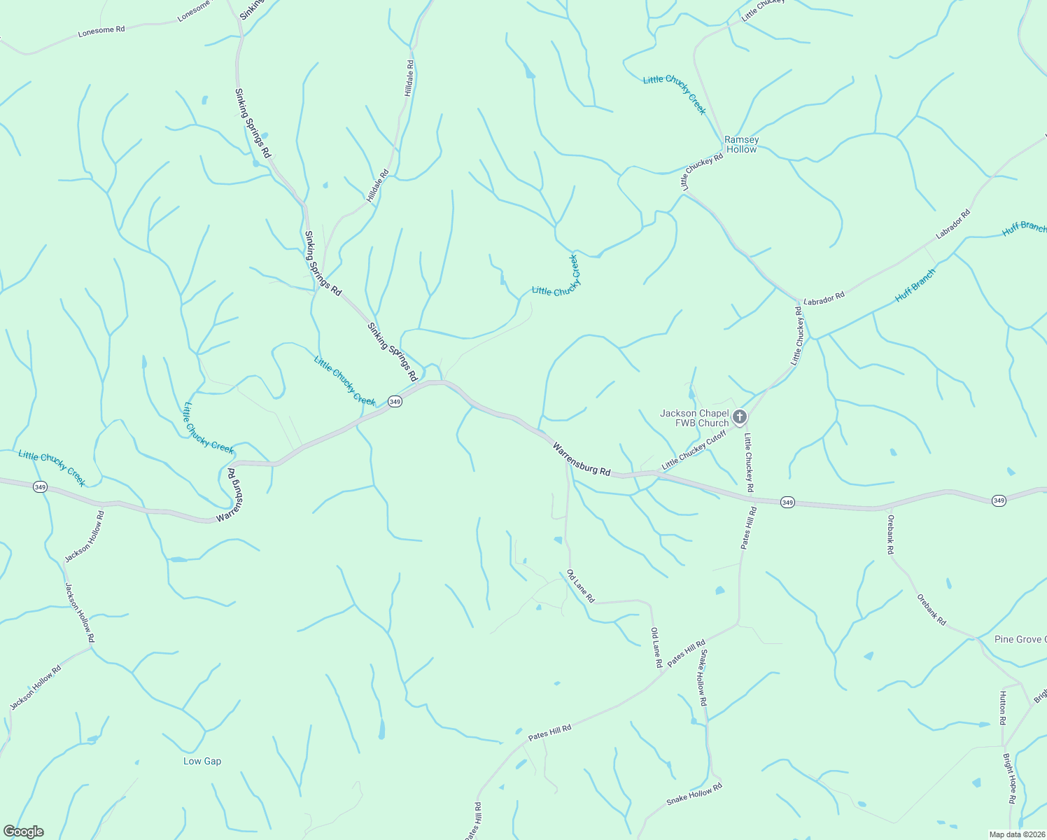map of restaurants, bars, coffee shops, grocery stores, and more near 8260 Warrensburg Road in Mosheim