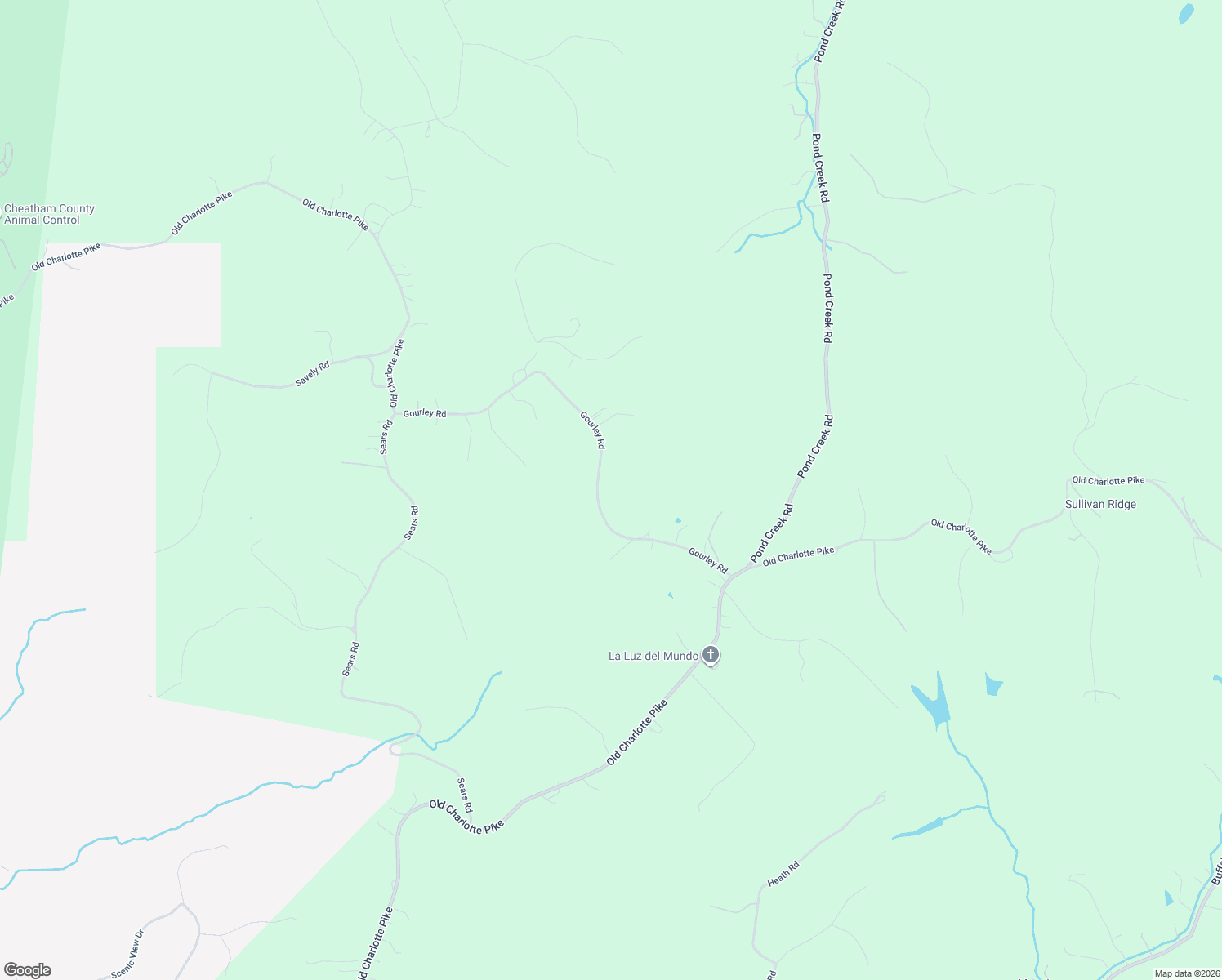 map of restaurants, bars, coffee shops, grocery stores, and more near 4220 Gourley Road in Pegram