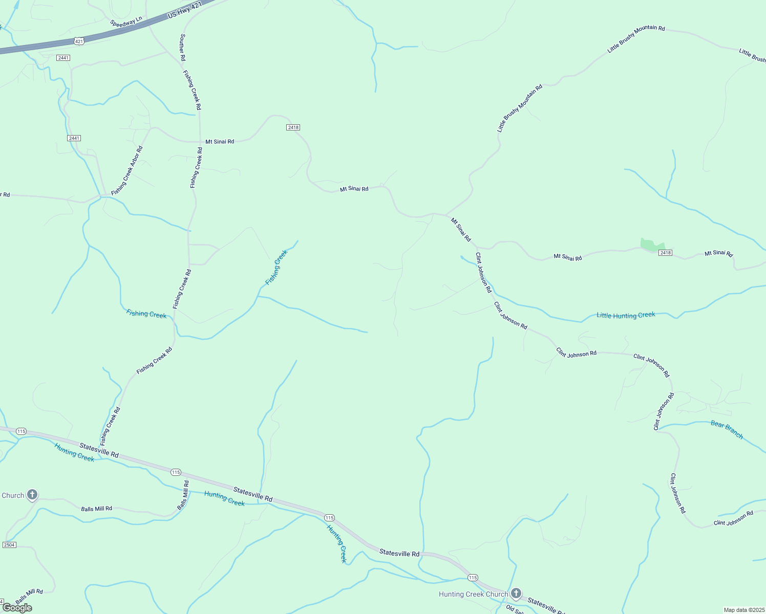 map of restaurants, bars, coffee shops, grocery stores, and more near 582 Brooks Drive in Wilkesboro