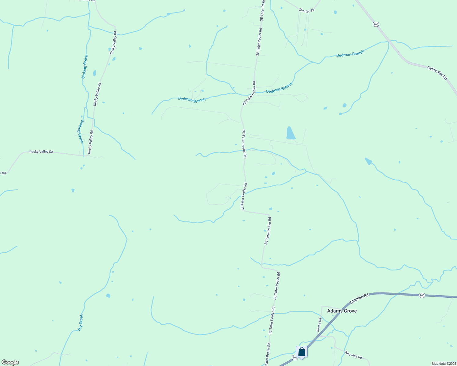 map of restaurants, bars, coffee shops, grocery stores, and more near 6160 Southeast Tater Peeler Road in Lebanon