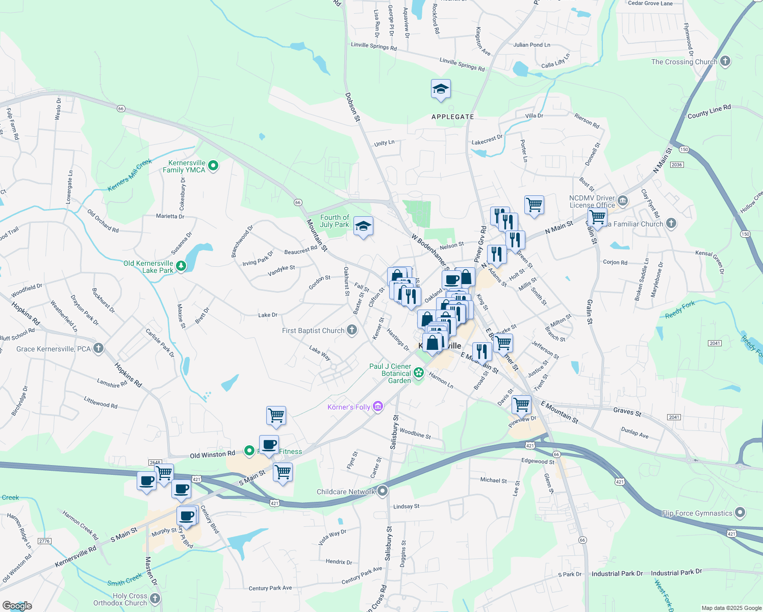 206 Kerner Street, Kernersville NC Walk Score