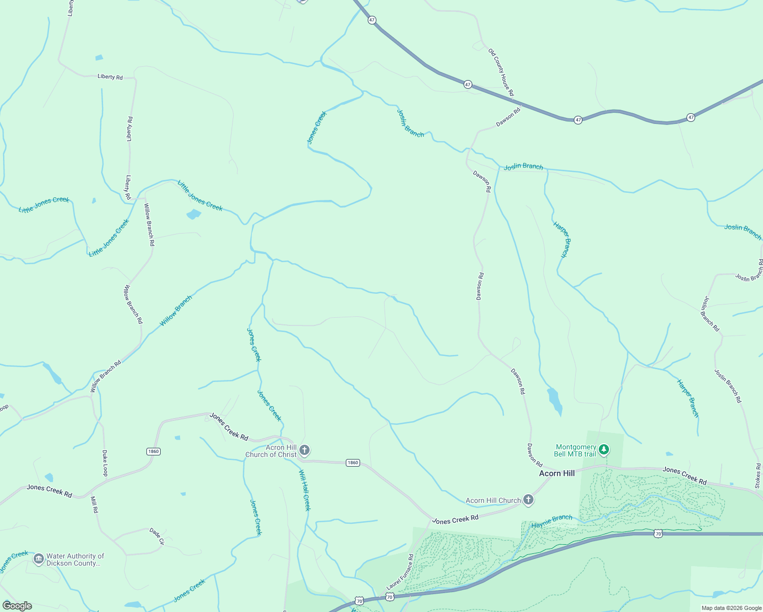 map of restaurants, bars, coffee shops, grocery stores, and more near 698 Richardson Cemetery Rd in White Bluff