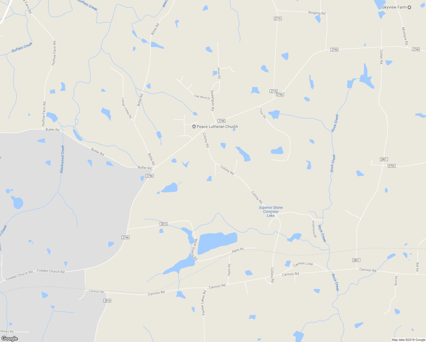 map of restaurants, bars, coffee shops, grocery stores, and more near 2157 Colony Road in Gibsonville