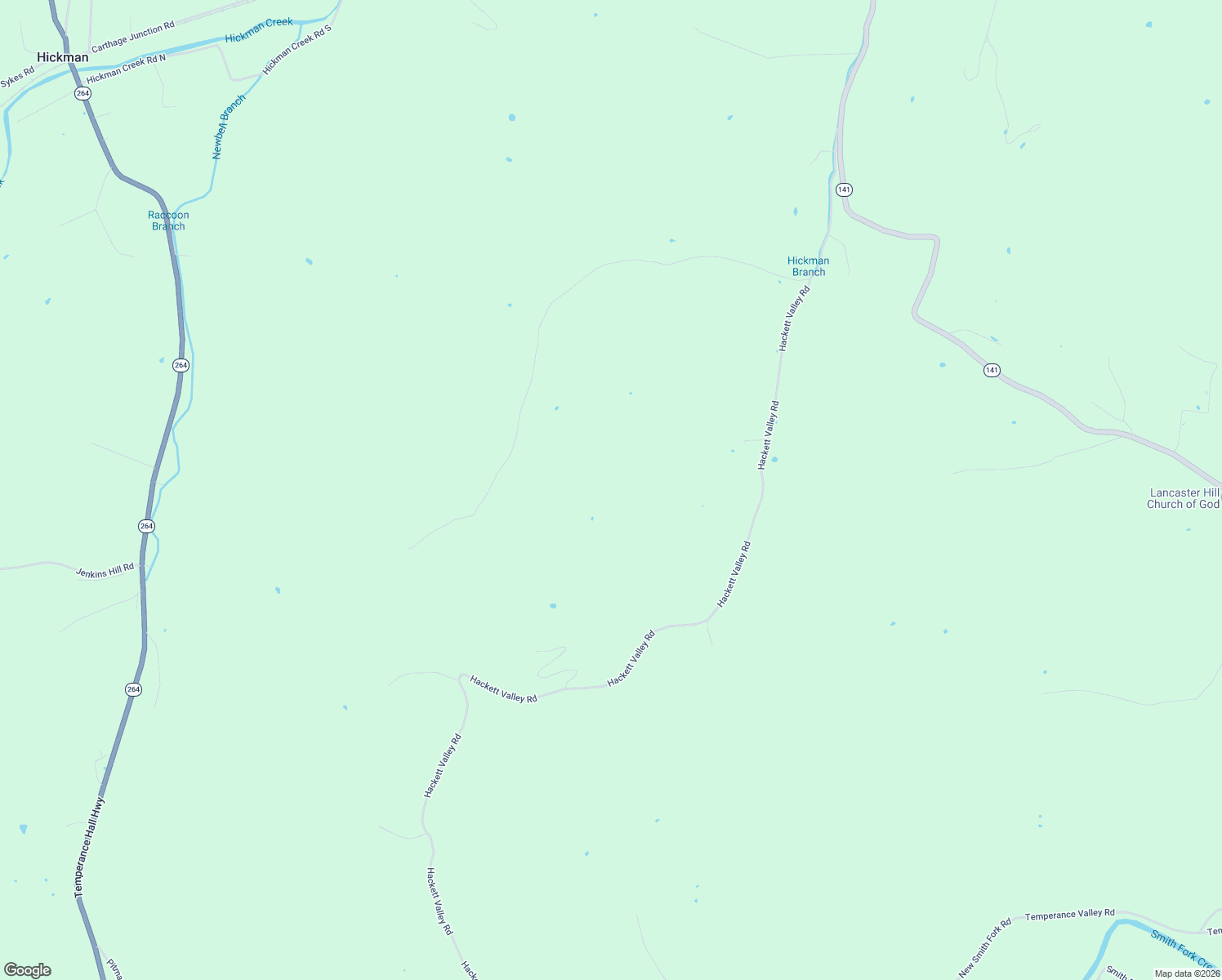 map of restaurants, bars, coffee shops, grocery stores, and more near 98 Hackett Valley Road in Hickman