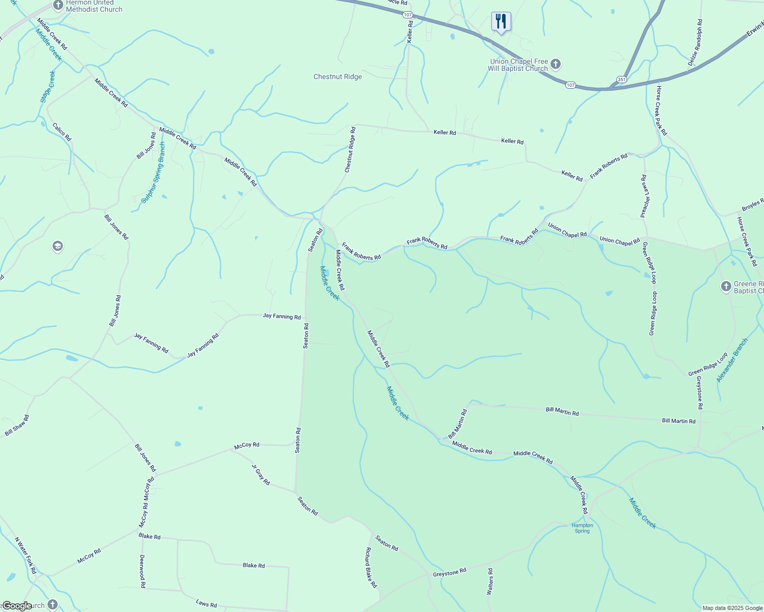 map of restaurants, bars, coffee shops, grocery stores, and more near 260 Steepwoods Lane in Afton