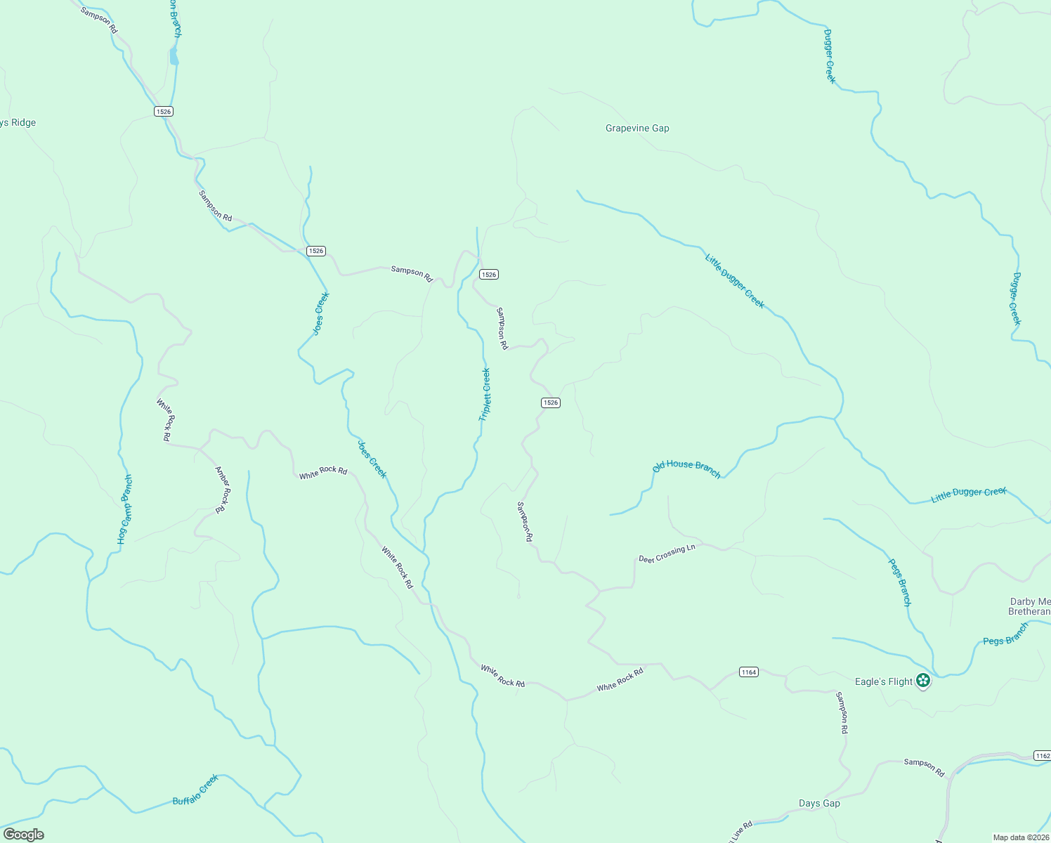 map of restaurants, bars, coffee shops, grocery stores, and more near 100 Lost Ridge Road in Lenoir