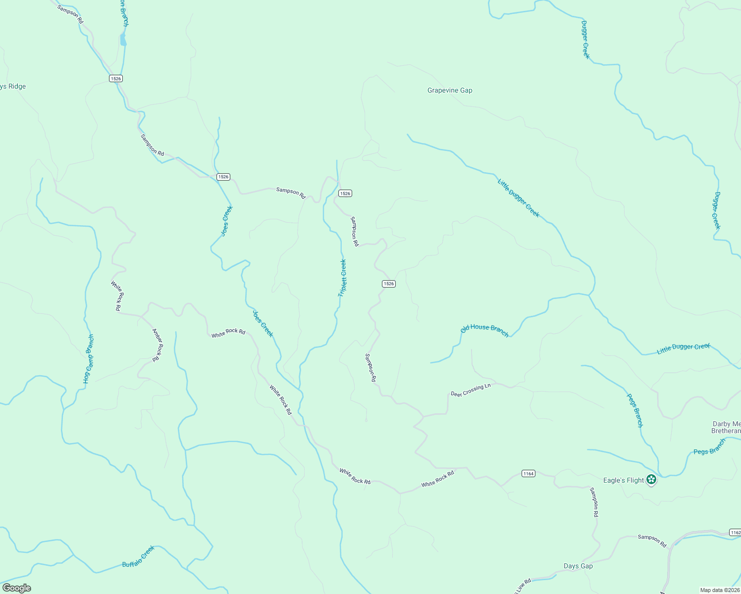 map of restaurants, bars, coffee shops, grocery stores, and more near 100 Lost Ridge Road in Lenoir