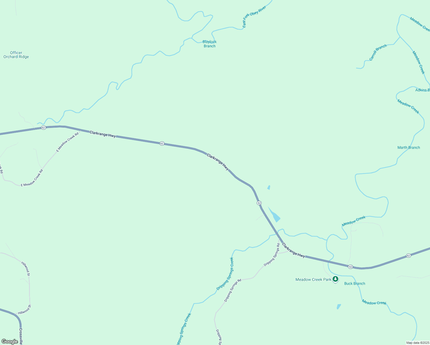 map of restaurants, bars, coffee shops, grocery stores, and more near 17989 Clarkrange Hwy in Monterey