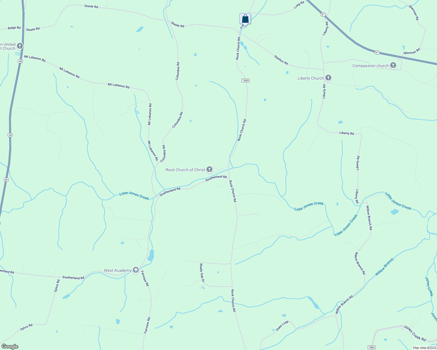 map of restaurants, bars, coffee shops, grocery stores, and more near 1191 Southerland Road in Dickson