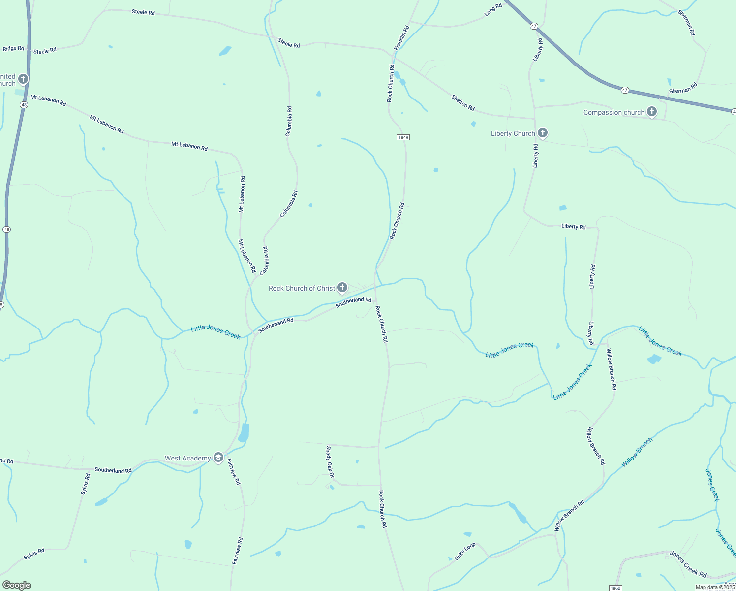 map of restaurants, bars, coffee shops, grocery stores, and more near 1191 Southerland Road in Dickson