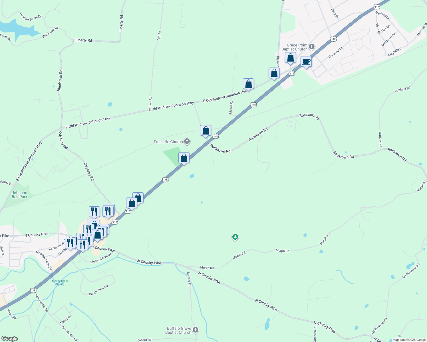 map of restaurants, bars, coffee shops, grocery stores, and more near 2139 Fraker Rd in Jefferson City