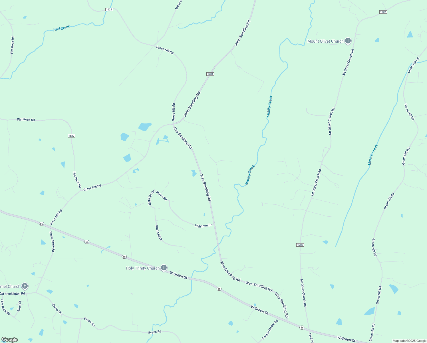map of restaurants, bars, coffee shops, grocery stores, and more near 180 Hardwood Dr in Franklinton