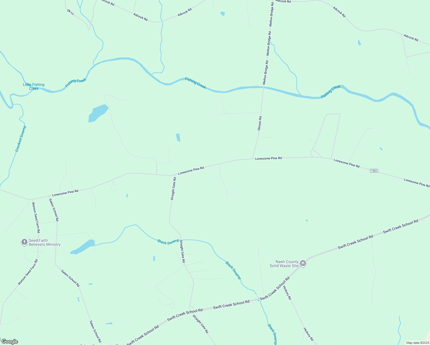 map of restaurants, bars, coffee shops, grocery stores, and more near 4847 Lonesome Pine Road in Whitakers