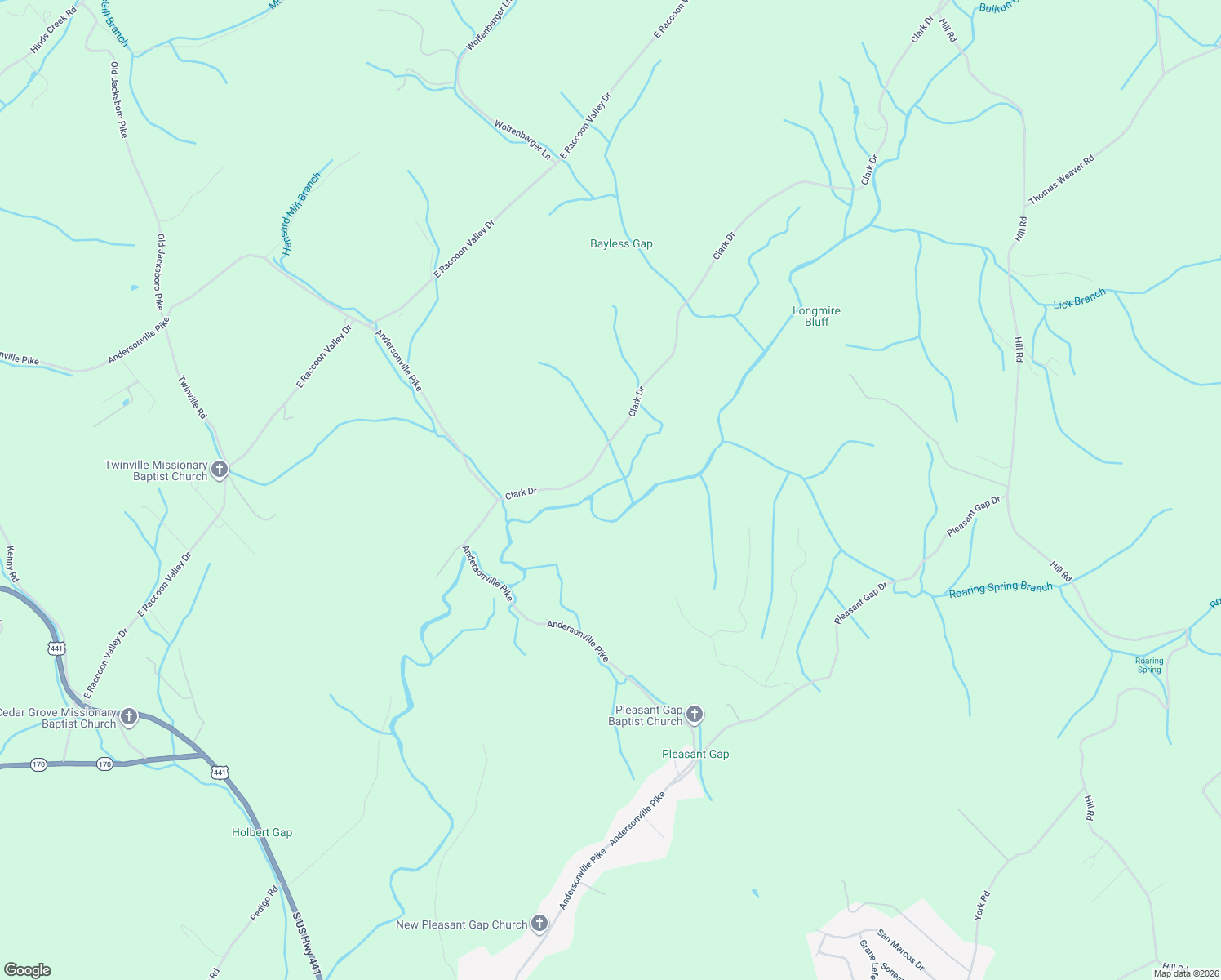 map of restaurants, bars, coffee shops, grocery stores, and more near 4904 Clark Drive in Knoxville