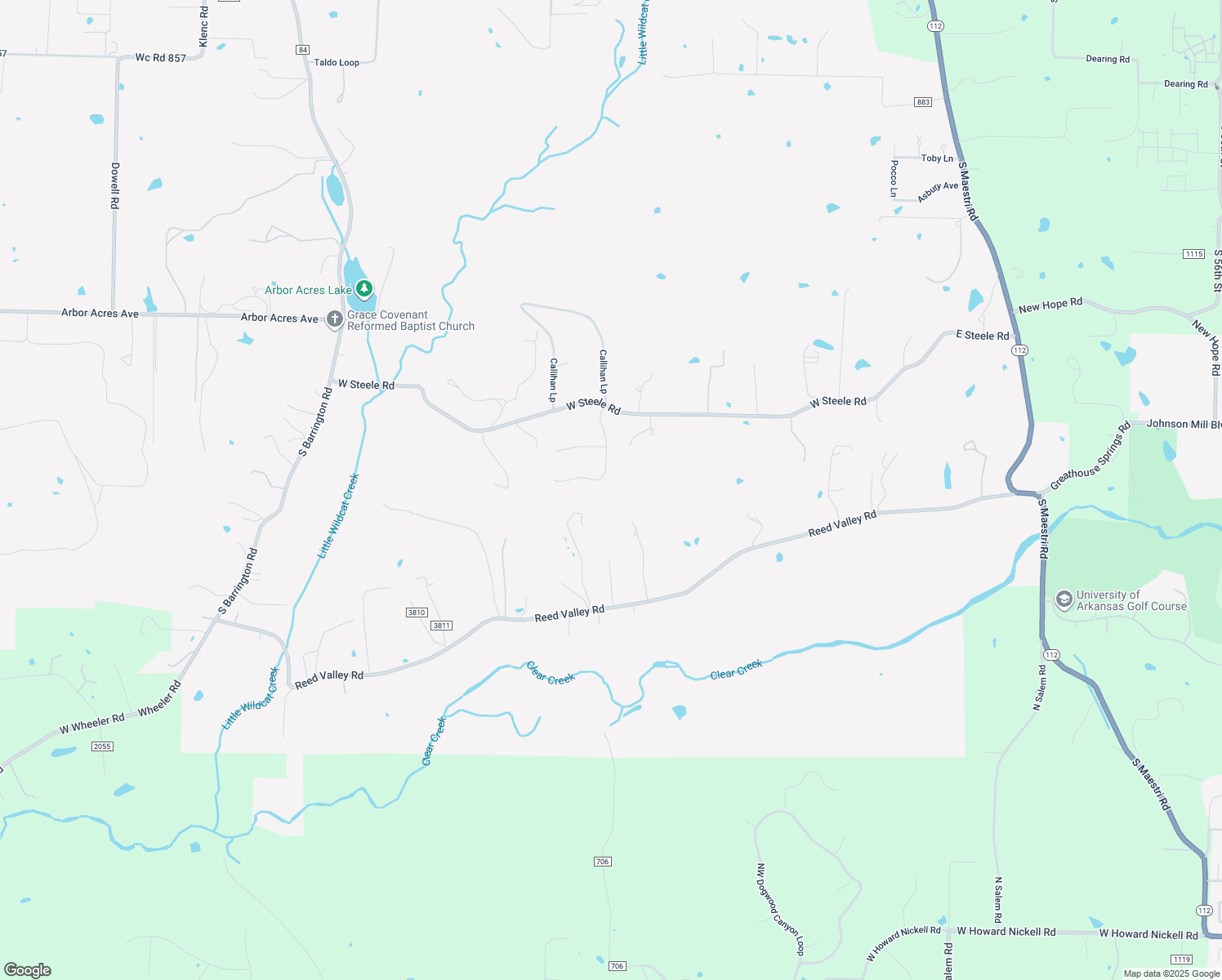 map of restaurants, bars, coffee shops, grocery stores, and more near 2816 Westminster Lane in Springdale