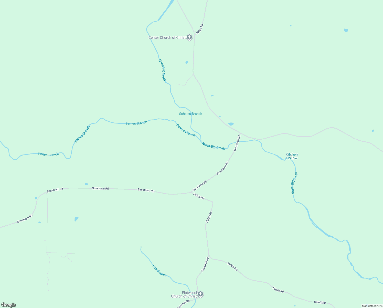 map of restaurants, bars, coffee shops, grocery stores, and more near 1284 Simstown Road in Evening Shade