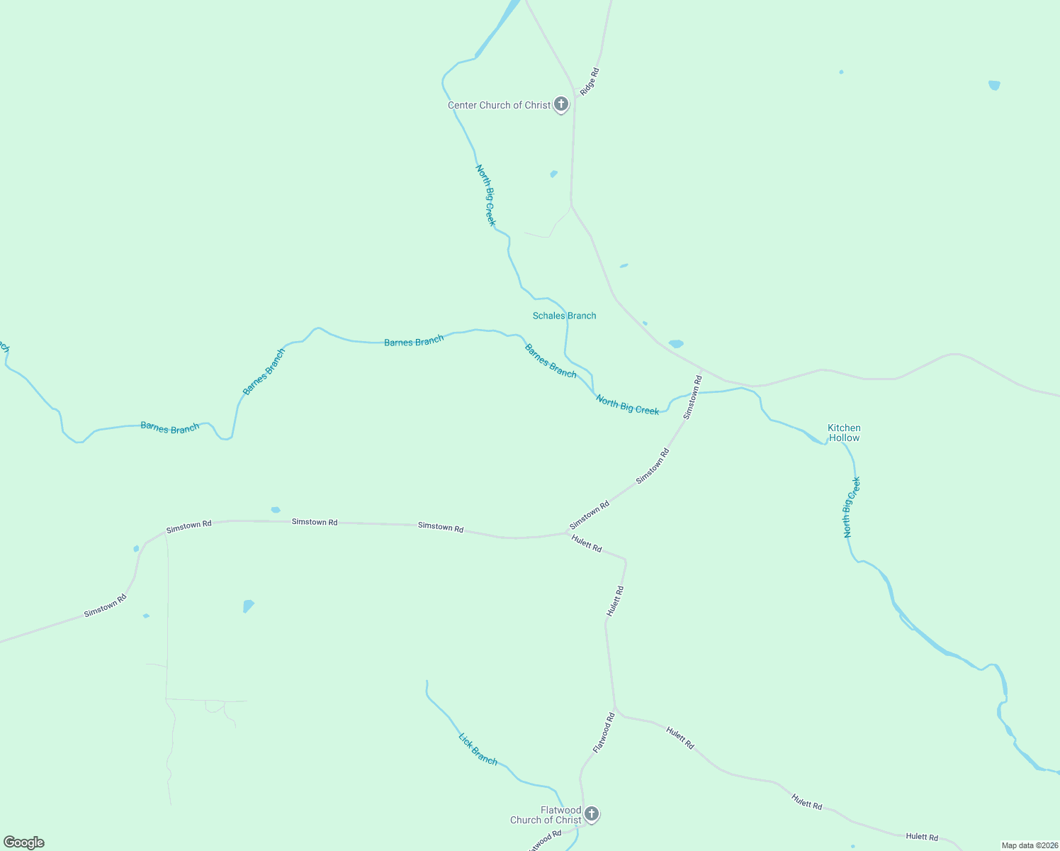 map of restaurants, bars, coffee shops, grocery stores, and more near 1284 Simstown Road in Evening Shade