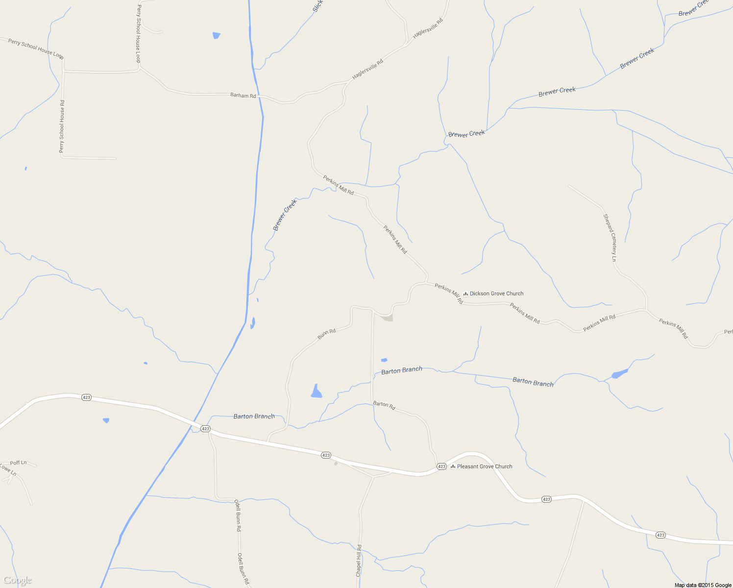 map of restaurants, bars, coffee shops, grocery stores, and more near 975 Bunn Rd in McKenzie