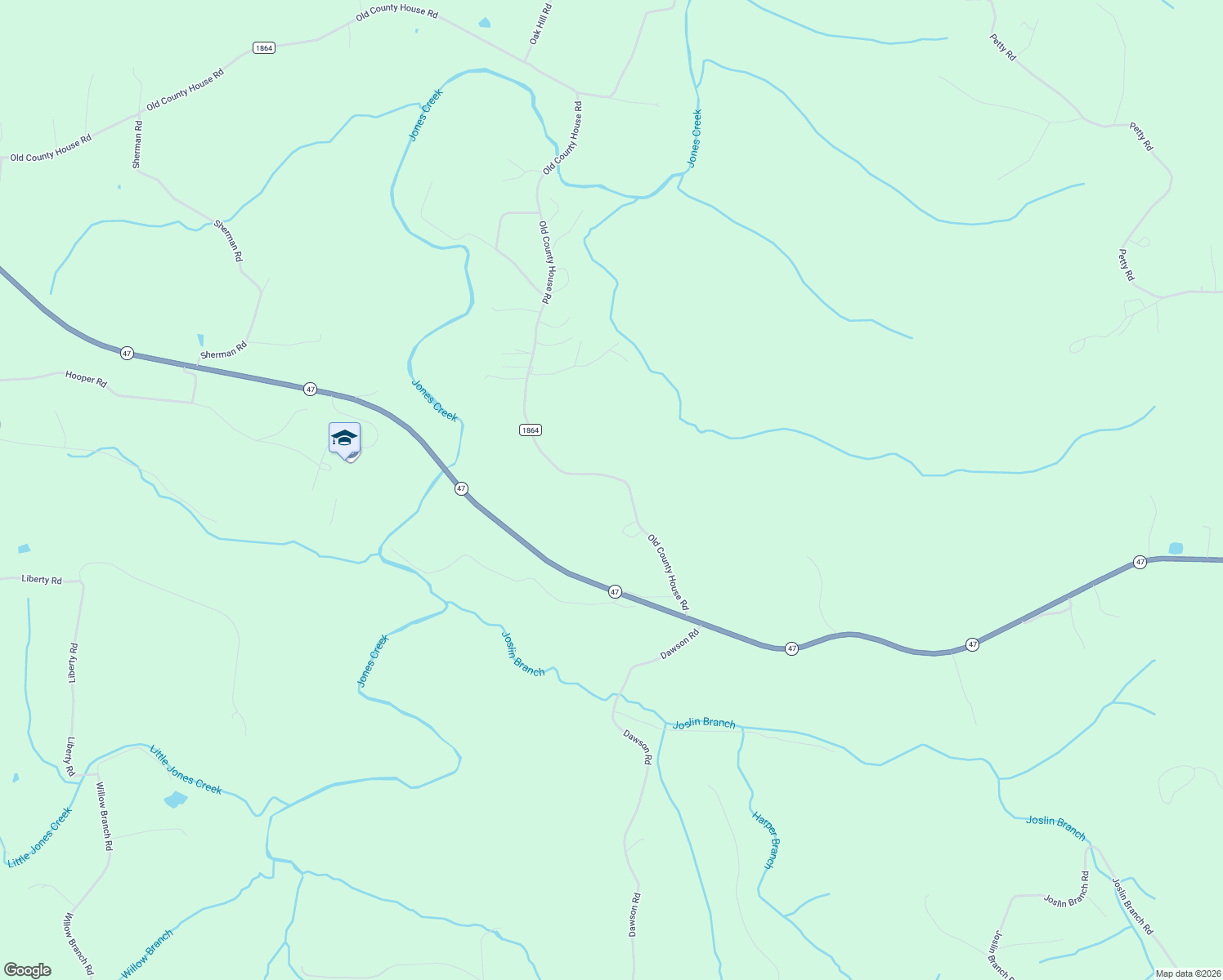 map of restaurants, bars, coffee shops, grocery stores, and more near 2080 Old County House Road in White Bluff