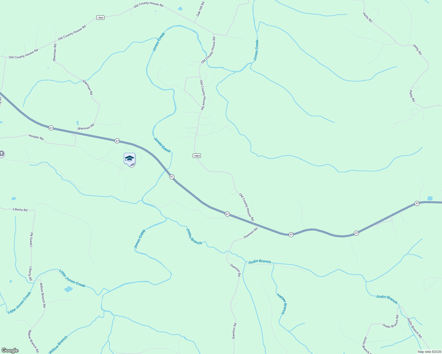map of restaurants, bars, coffee shops, grocery stores, and more near 2080 Old County House Road in White Bluff