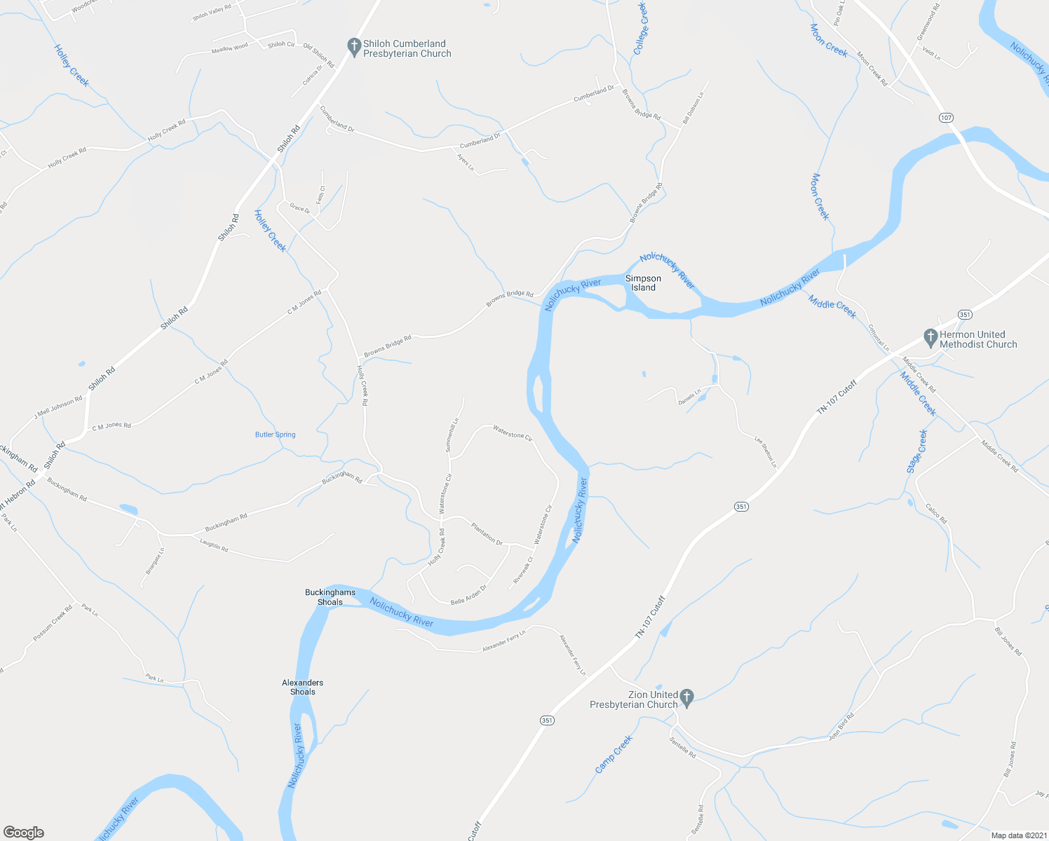map of restaurants, bars, coffee shops, grocery stores, and more near 523 Waterstone Cir in Greeneville