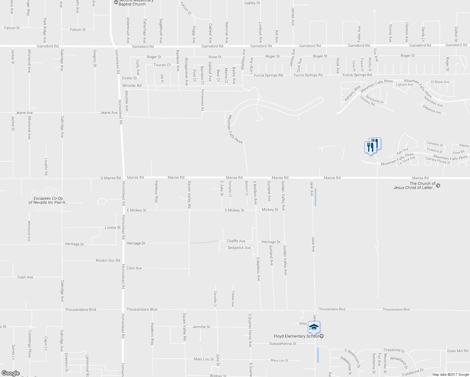 map of restaurants, bars, coffee shops, grocery stores, and more near 5061 Sumpter Ct in Pahrump