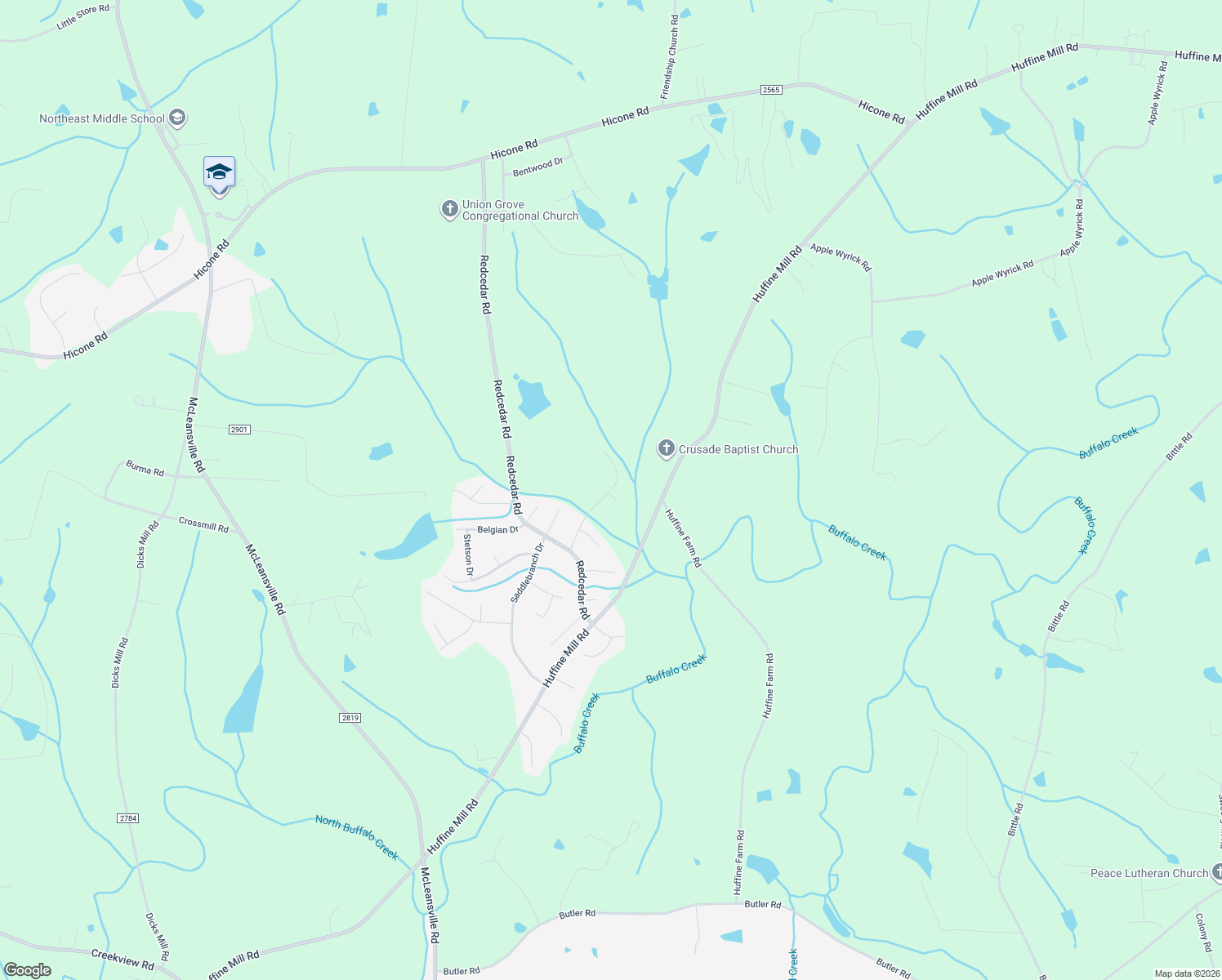 map of restaurants, bars, coffee shops, grocery stores, and more near 4727 Benttree Drive in McLeansville