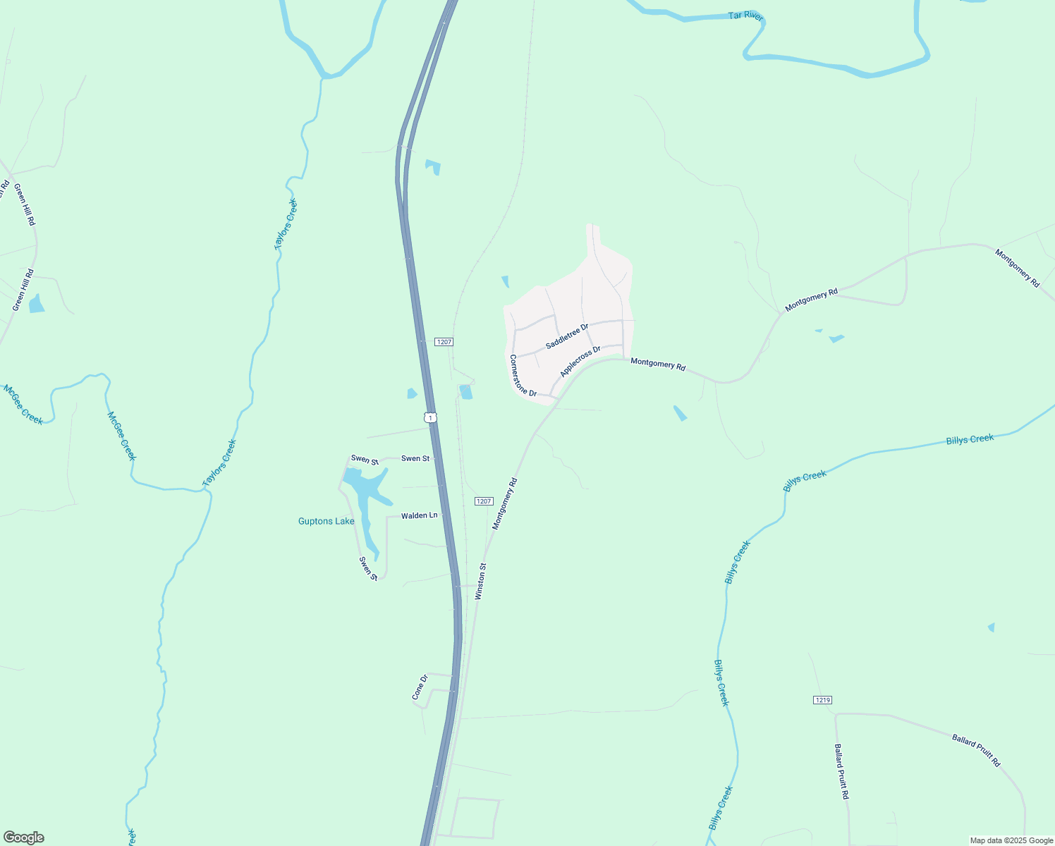 map of restaurants, bars, coffee shops, grocery stores, and more near 2192 Montgomery Road in Franklinton