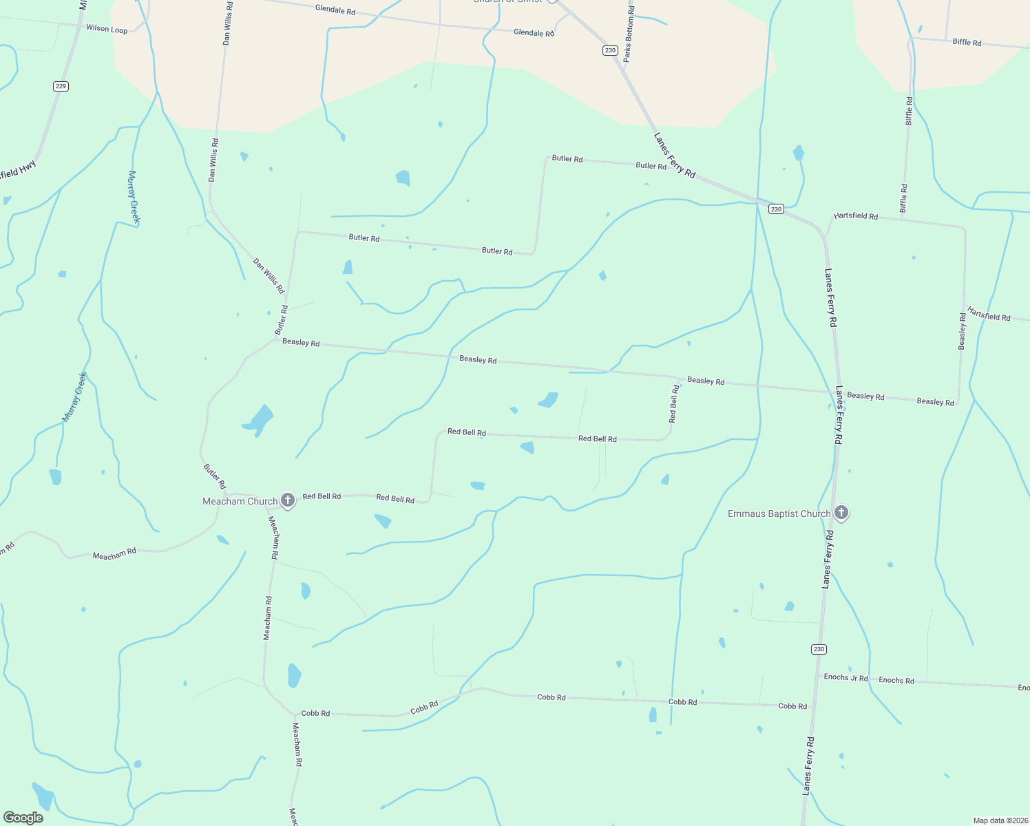 map of restaurants, bars, coffee shops, grocery stores, and more near 1056 Red Bell Road in Newbern