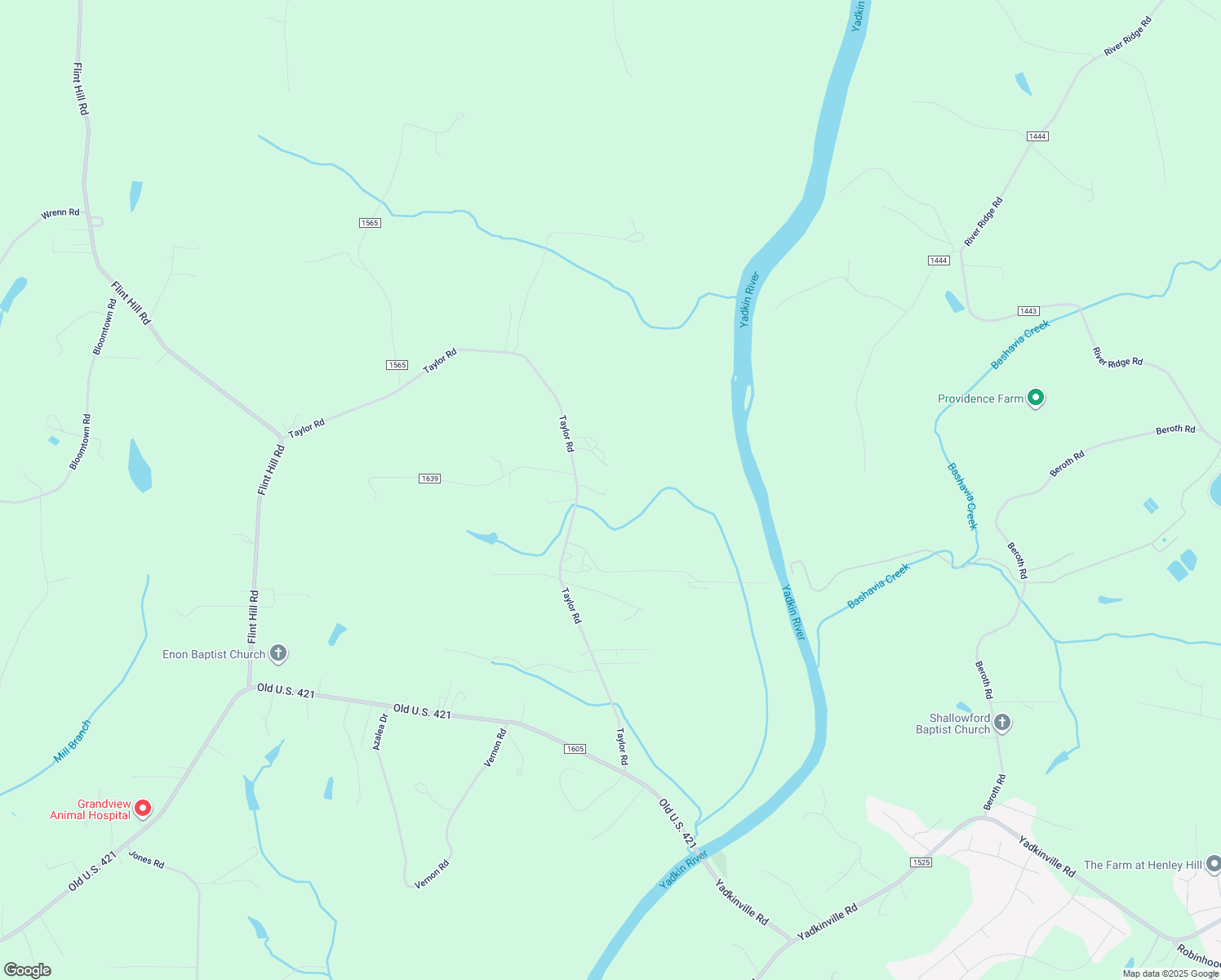 map of restaurants, bars, coffee shops, grocery stores, and more near 1328 Taylor Road in East Bend