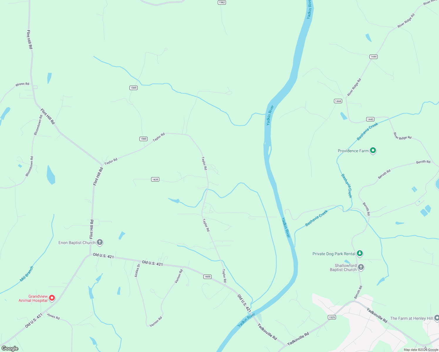 map of restaurants, bars, coffee shops, grocery stores, and more near 1328 Taylor Road in East Bend