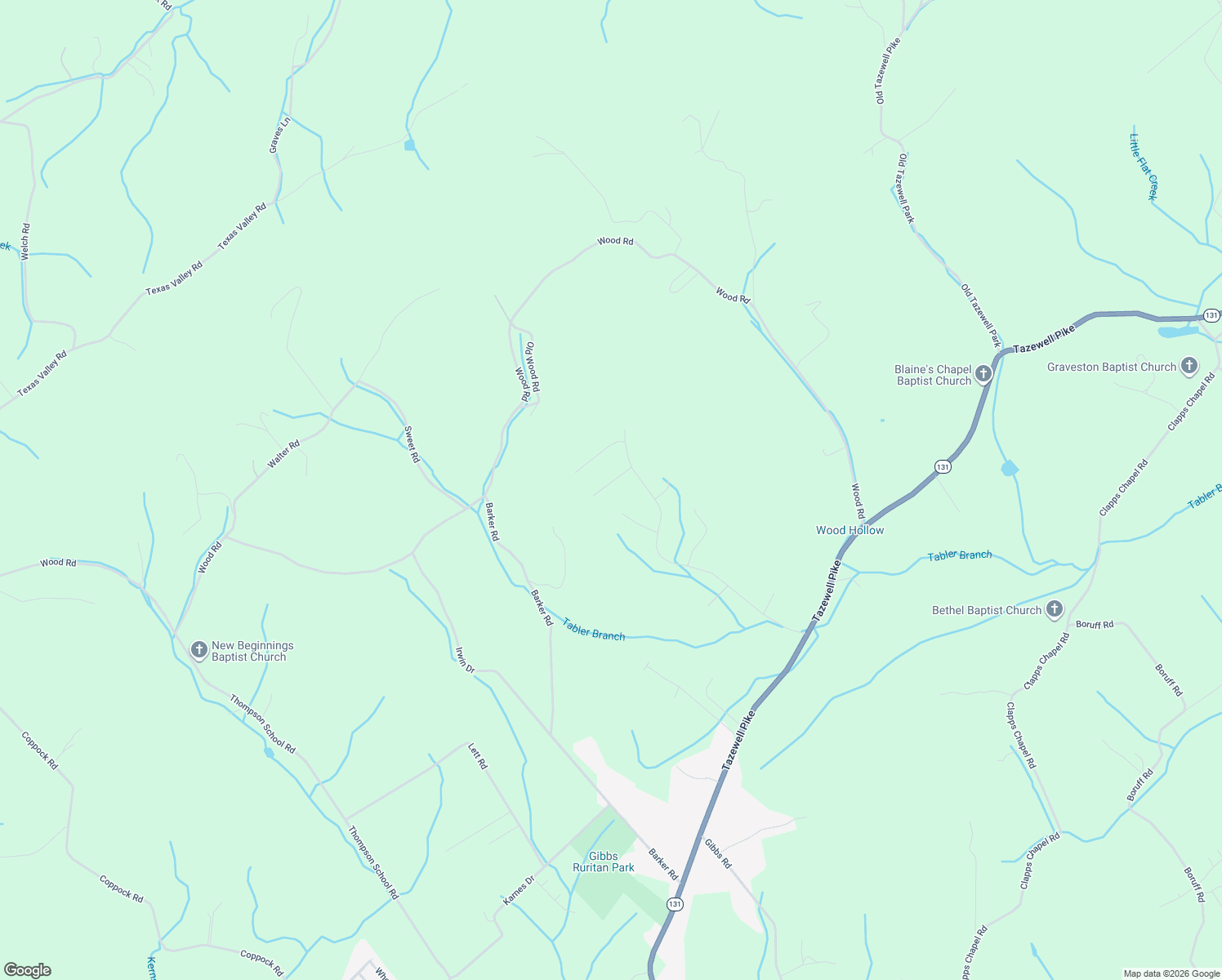 map of restaurants, bars, coffee shops, grocery stores, and more near 7418 Youmans Lane in Corryton
