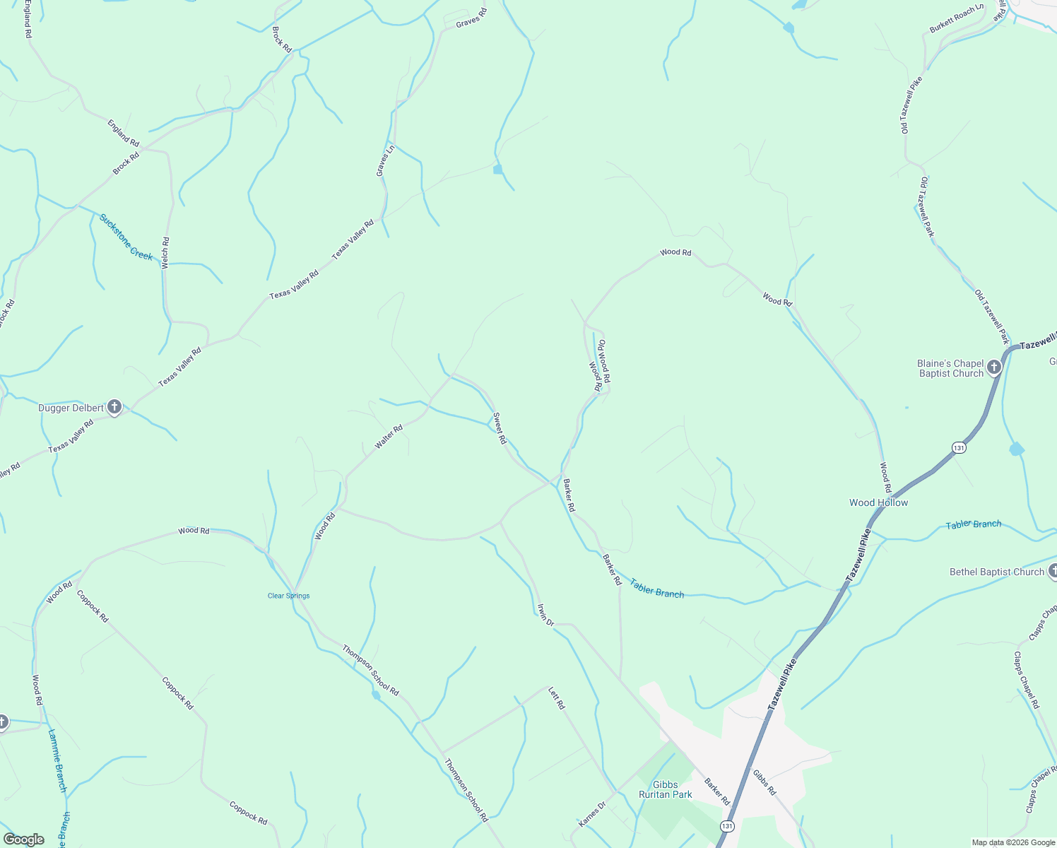 map of restaurants, bars, coffee shops, grocery stores, and more near 8423 Sweet Road in Corryton