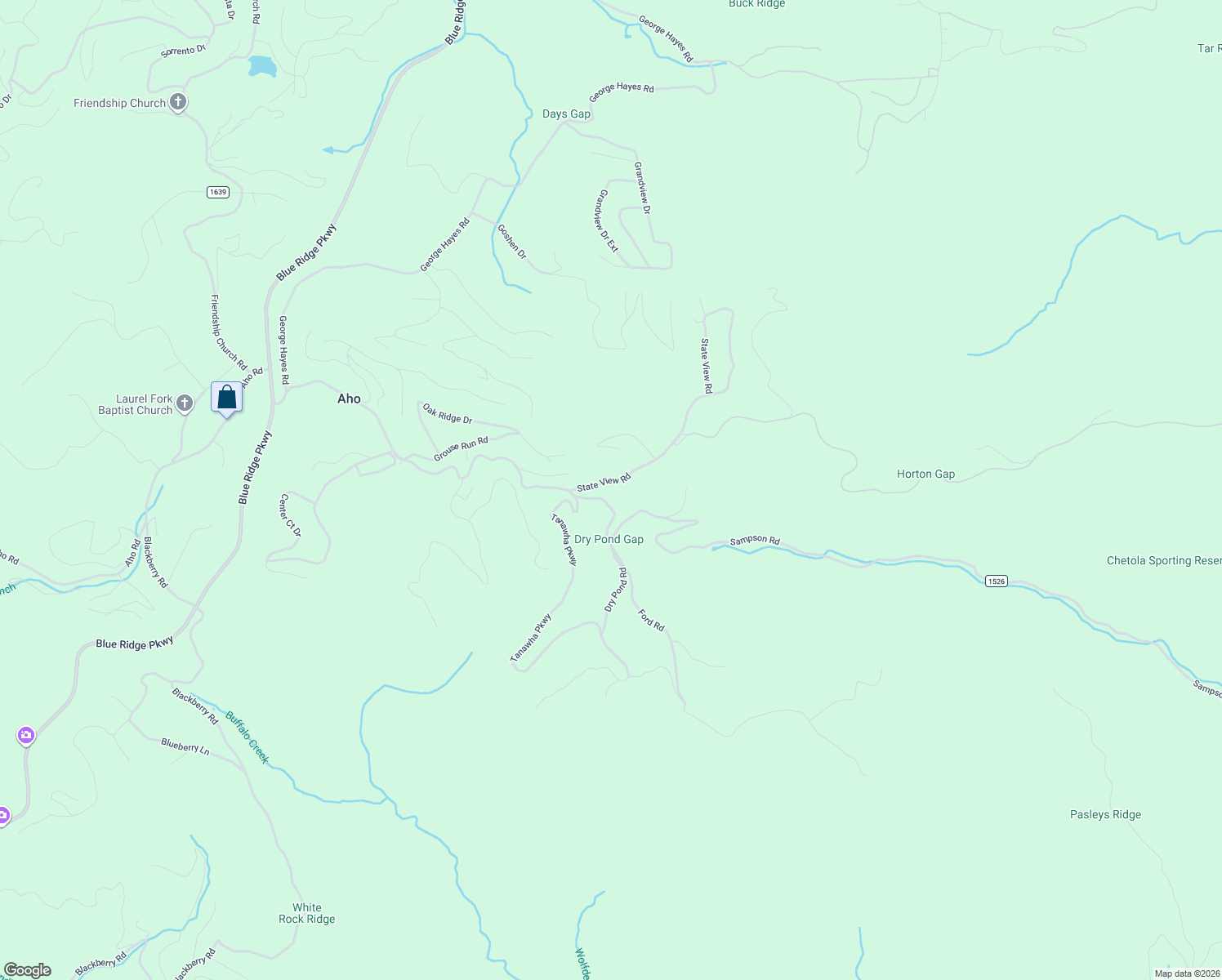 map of restaurants, bars, coffee shops, grocery stores, and more near 601-613 State View Road in Boone