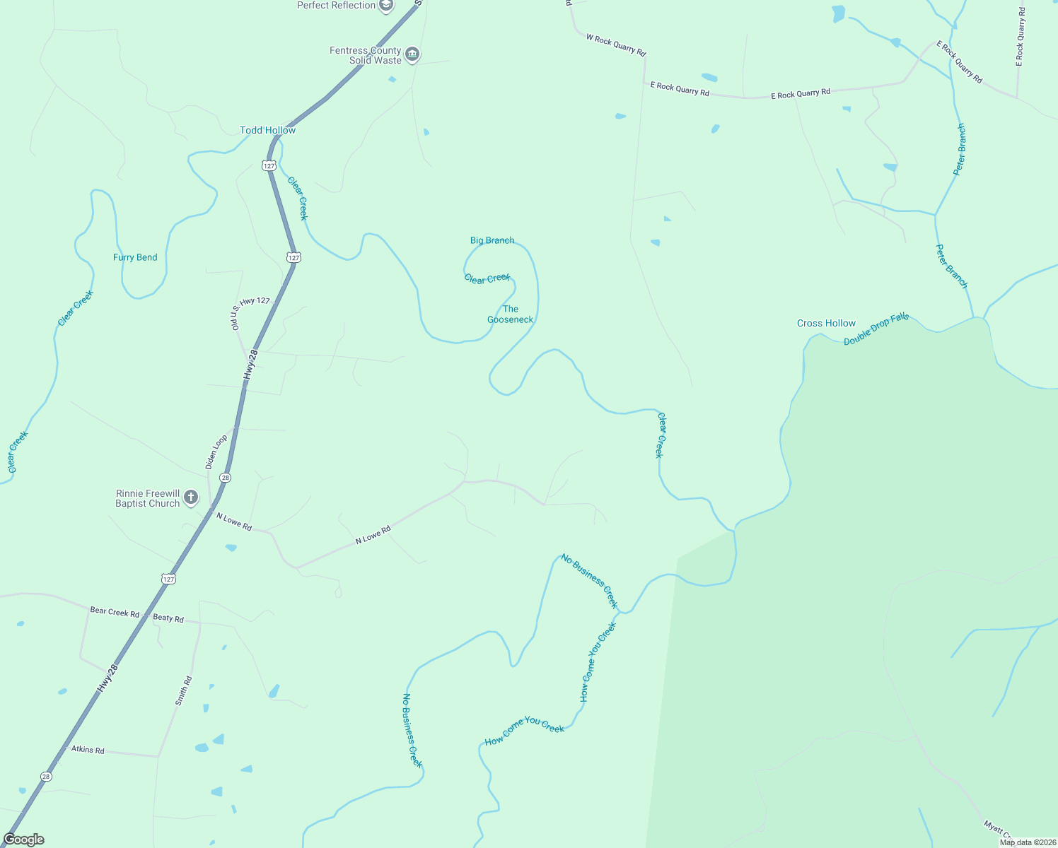 map of restaurants, bars, coffee shops, grocery stores, and more near 1231 North Lowe Road in Crossville