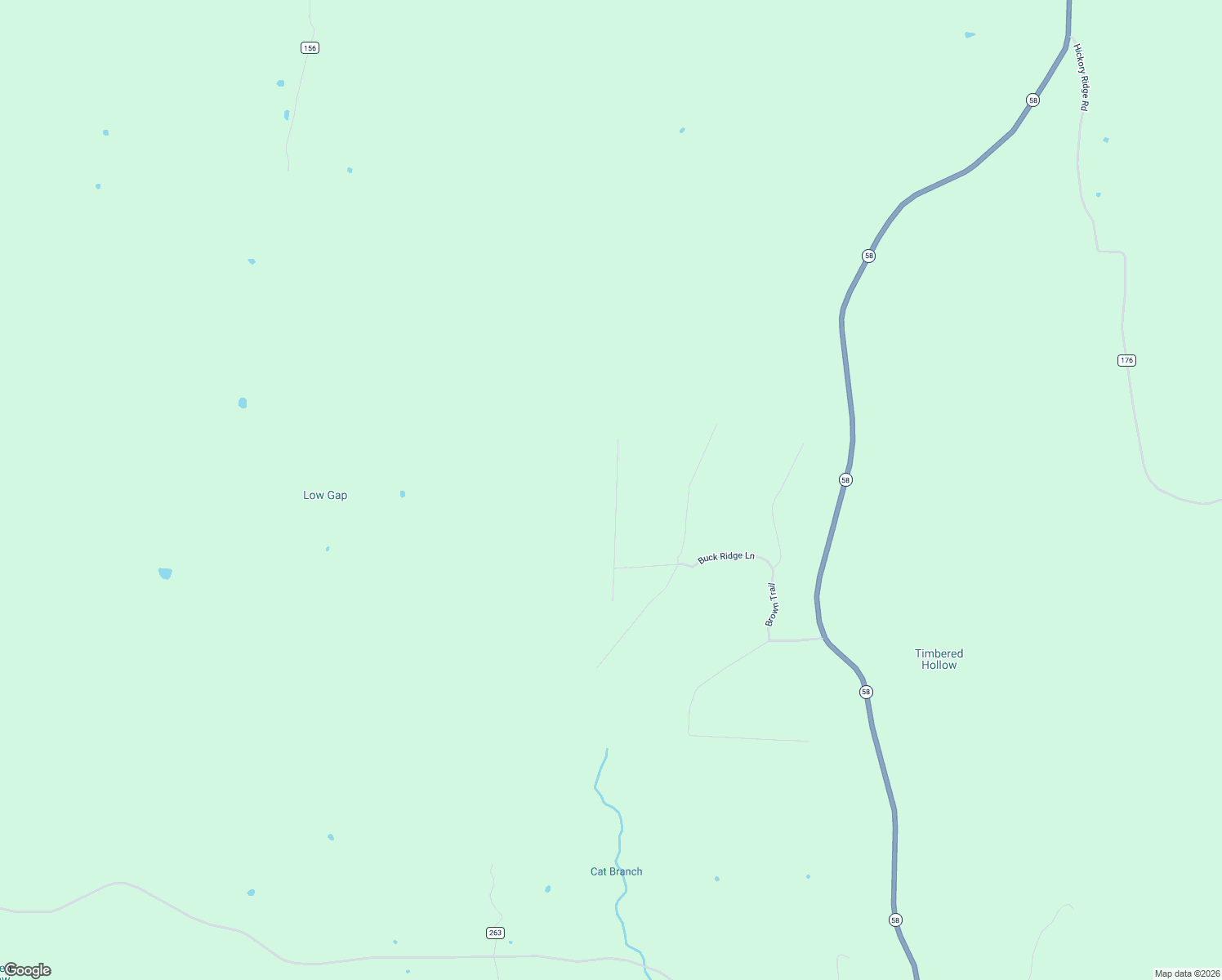 map of restaurants, bars, coffee shops, grocery stores, and more near Buck Ridge Lane in Evening Shade