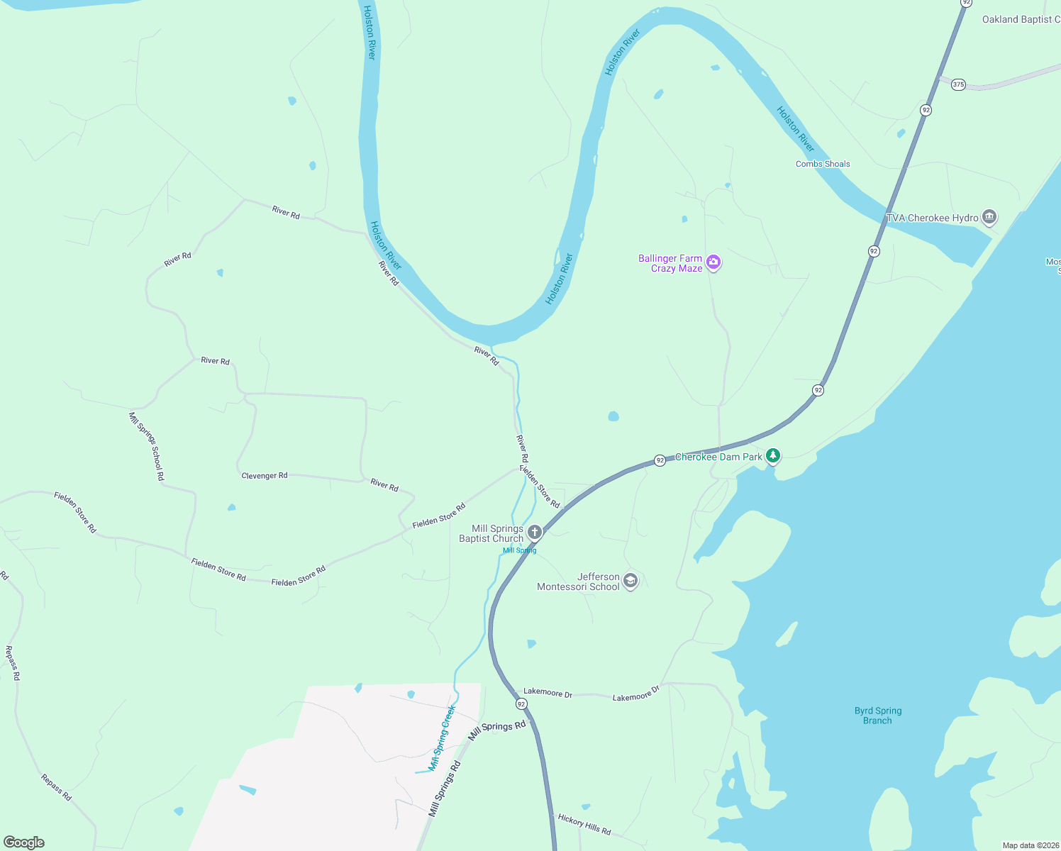 map of restaurants, bars, coffee shops, grocery stores, and more near 1438 River Rd in Jefferson City