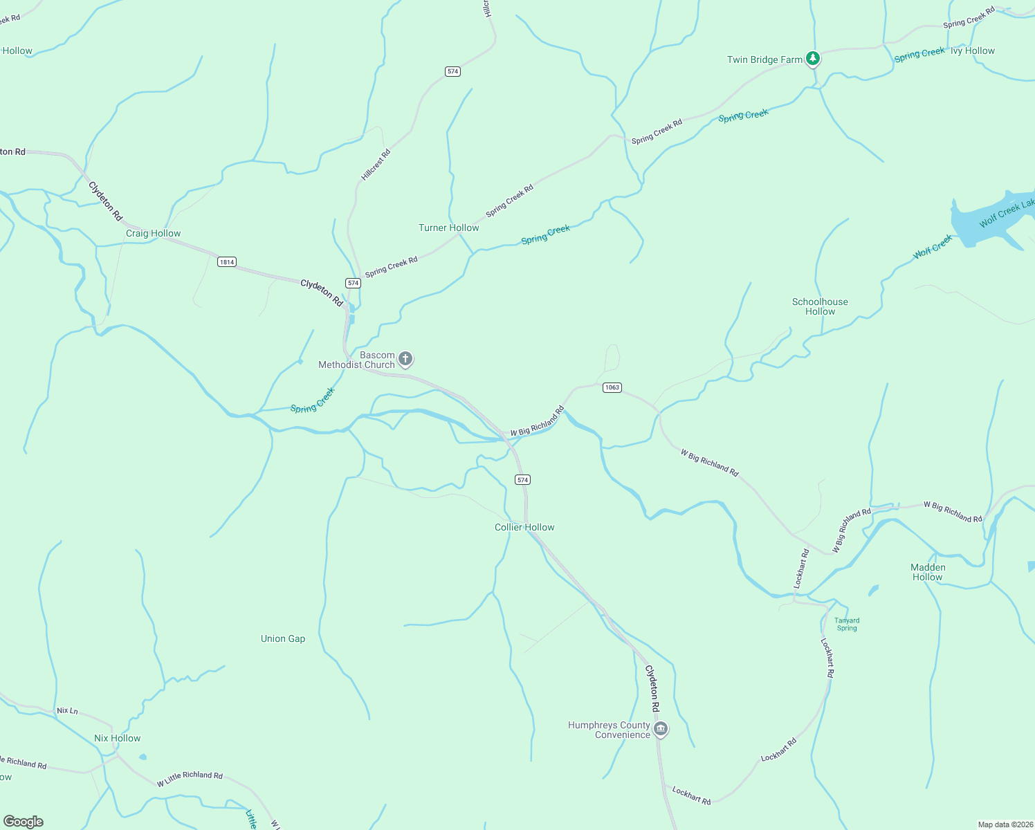 map of restaurants, bars, coffee shops, grocery stores, and more near 5726 Clydeton Road in Waverly