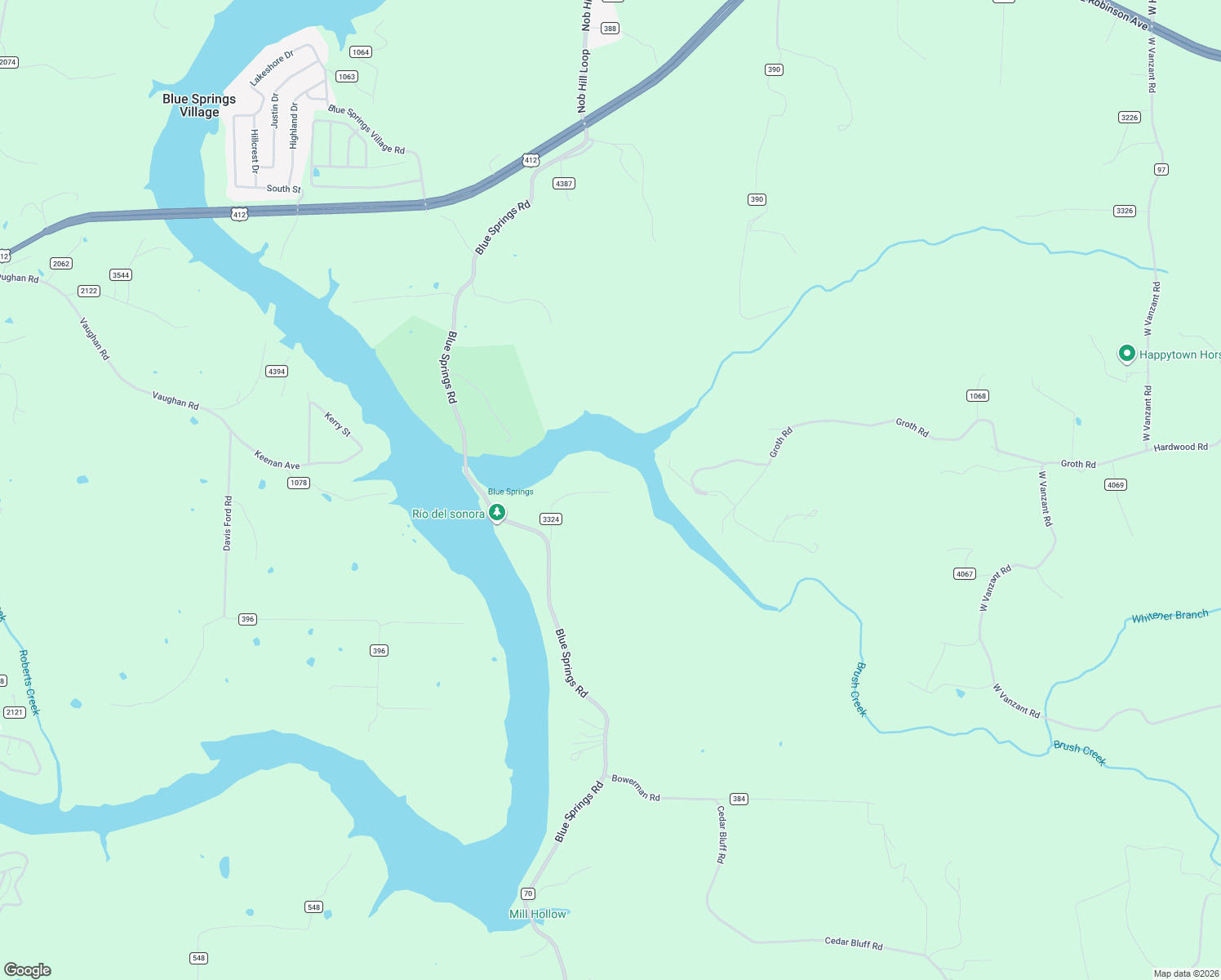 map of restaurants, bars, coffee shops, grocery stores, and more near 19371 Hilton Road in Springdale