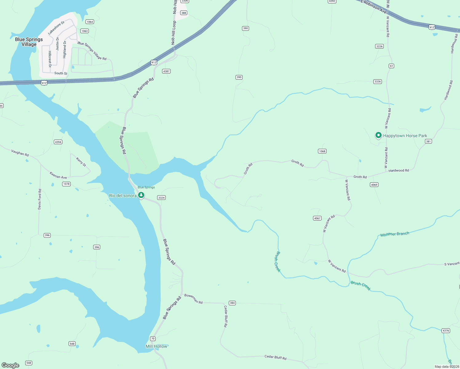 map of restaurants, bars, coffee shops, grocery stores, and more near 19856 Groth Road in Springdale