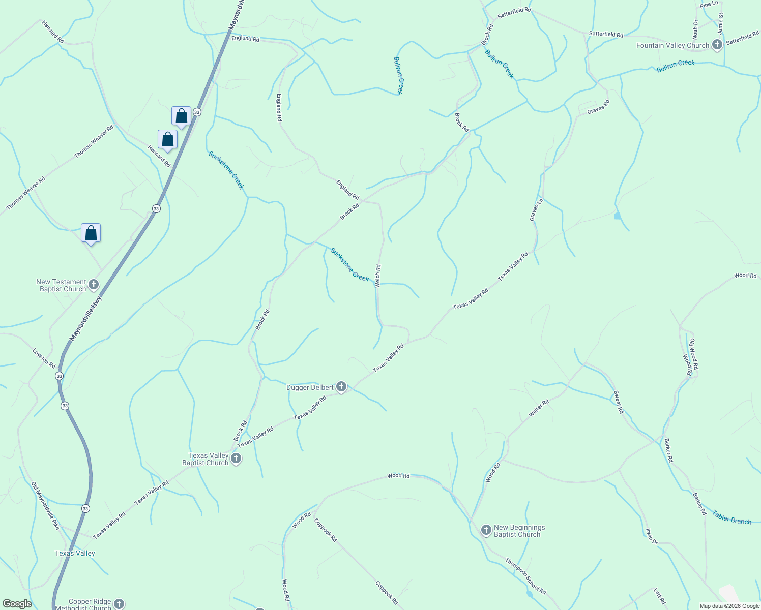 map of restaurants, bars, coffee shops, grocery stores, and more near 9010 Welch Road in Knoxville