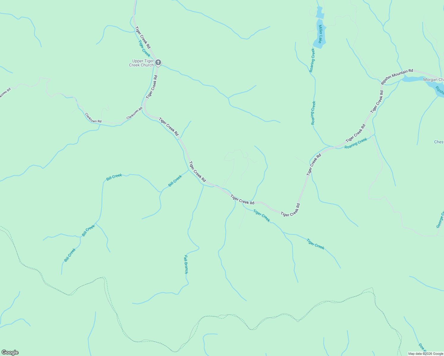 map of restaurants, bars, coffee shops, grocery stores, and more near 1209 Tiger Creek Road in Roan Mountain