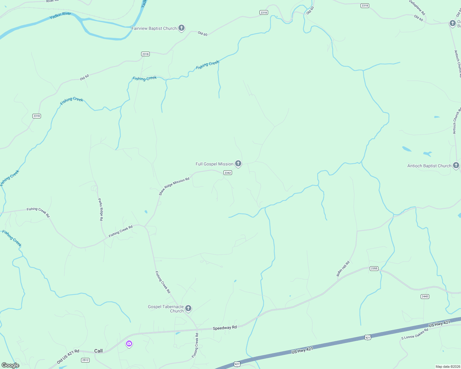 map of restaurants, bars, coffee shops, grocery stores, and more near 1058 Shew Ridge Mission Road in Wilkesboro