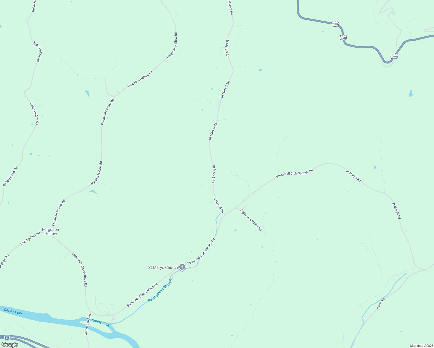 map of restaurants, bars, coffee shops, grocery stores, and more near 268 St Marys Rd in Buffalo Valley