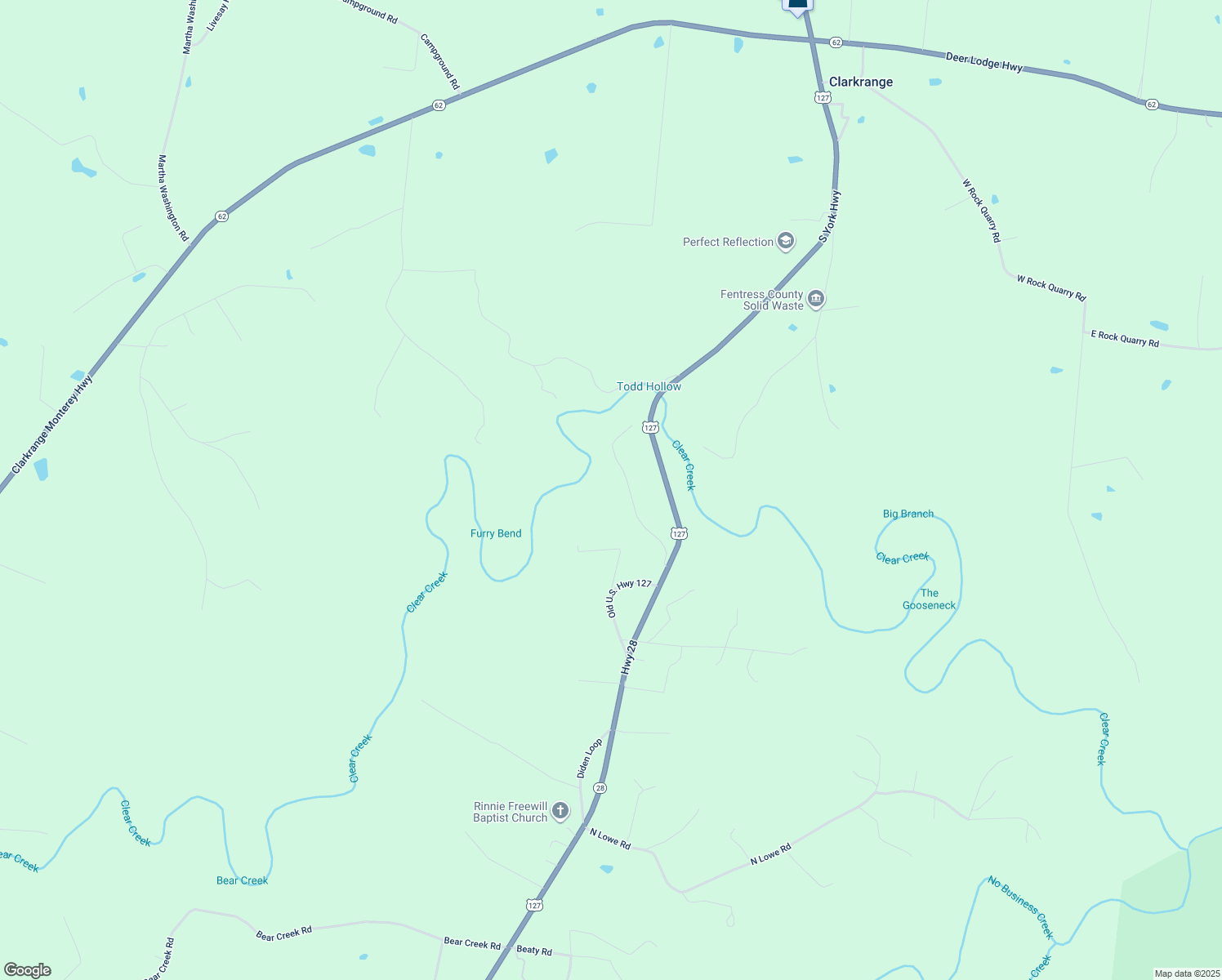 map of restaurants, bars, coffee shops, grocery stores, and more near 169 Ferry Bend Trail in Crossville