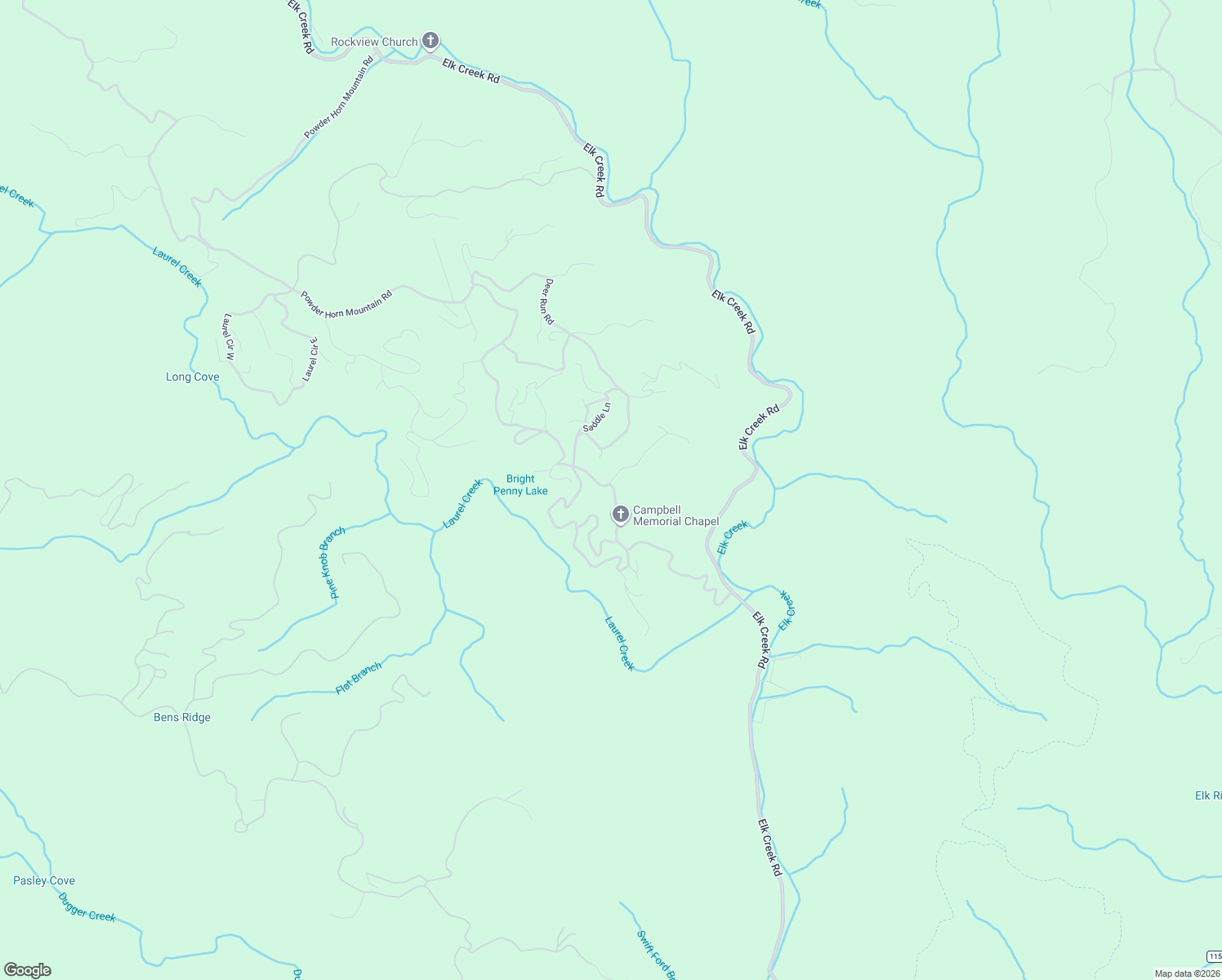 map of restaurants, bars, coffee shops, grocery stores, and more near 2964 Powder Horn Mountain Road in Watauga County