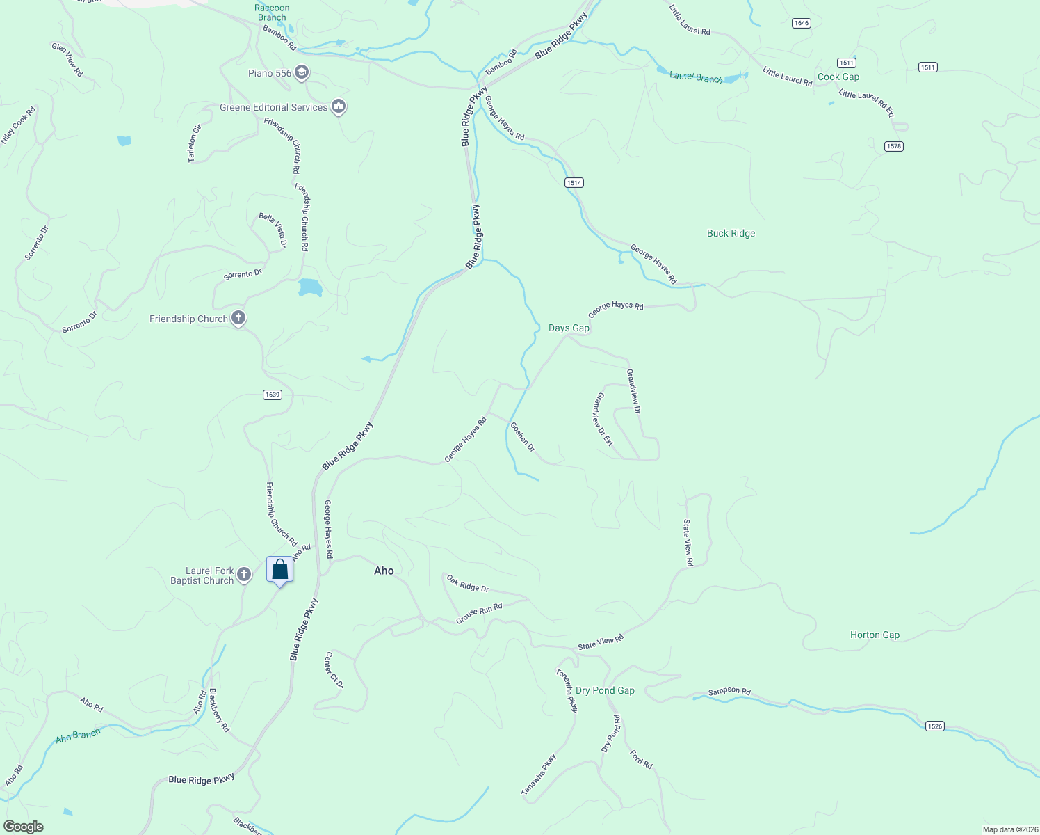 map of restaurants, bars, coffee shops, grocery stores, and more near 211 Goshen Drive in Boone